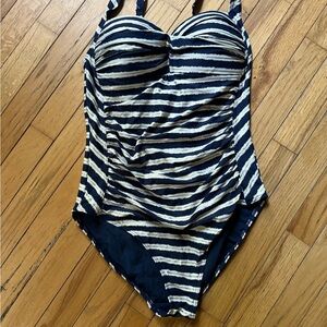 Striped One-Piece Swimsuit